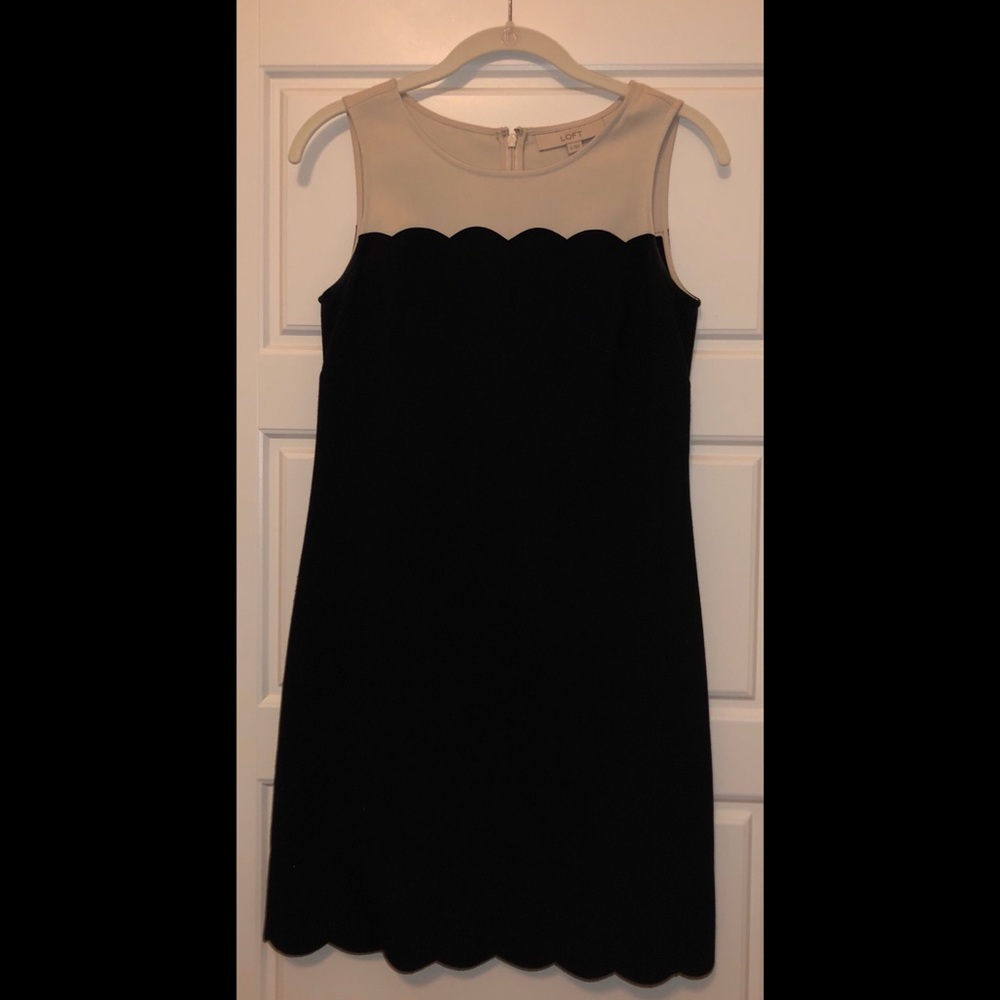 Black and cream dress